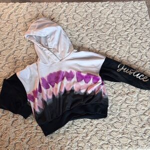 Justice Purple and Black Ombre Hoodie